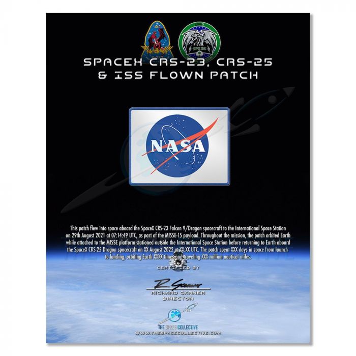 SpaceX Flown NASA Vector Patch main product photo