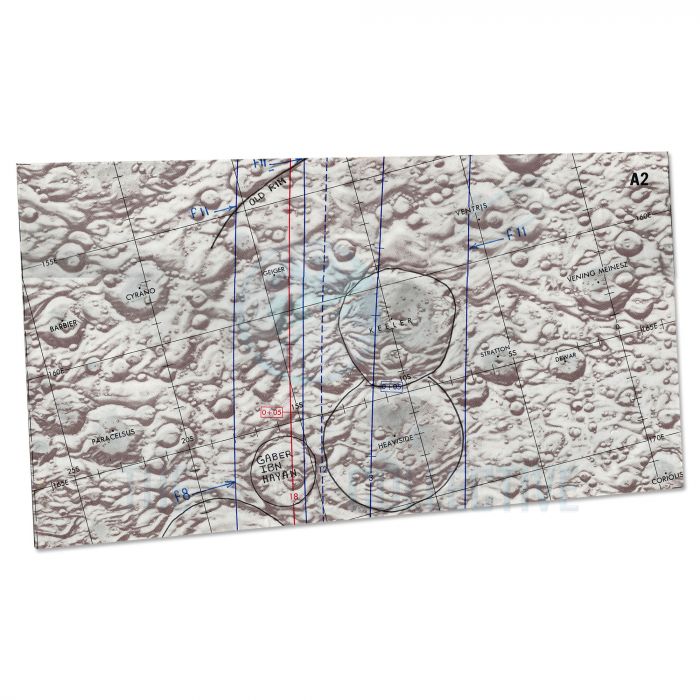 Apollo 17 Flown Photography Map - A2 main product photo