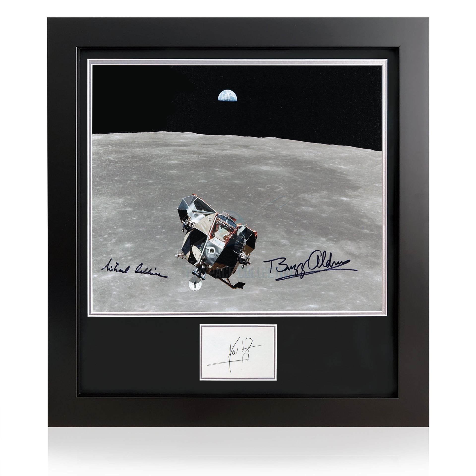 Apollo 11 Crew Signed 16x20 Moonshot Frame