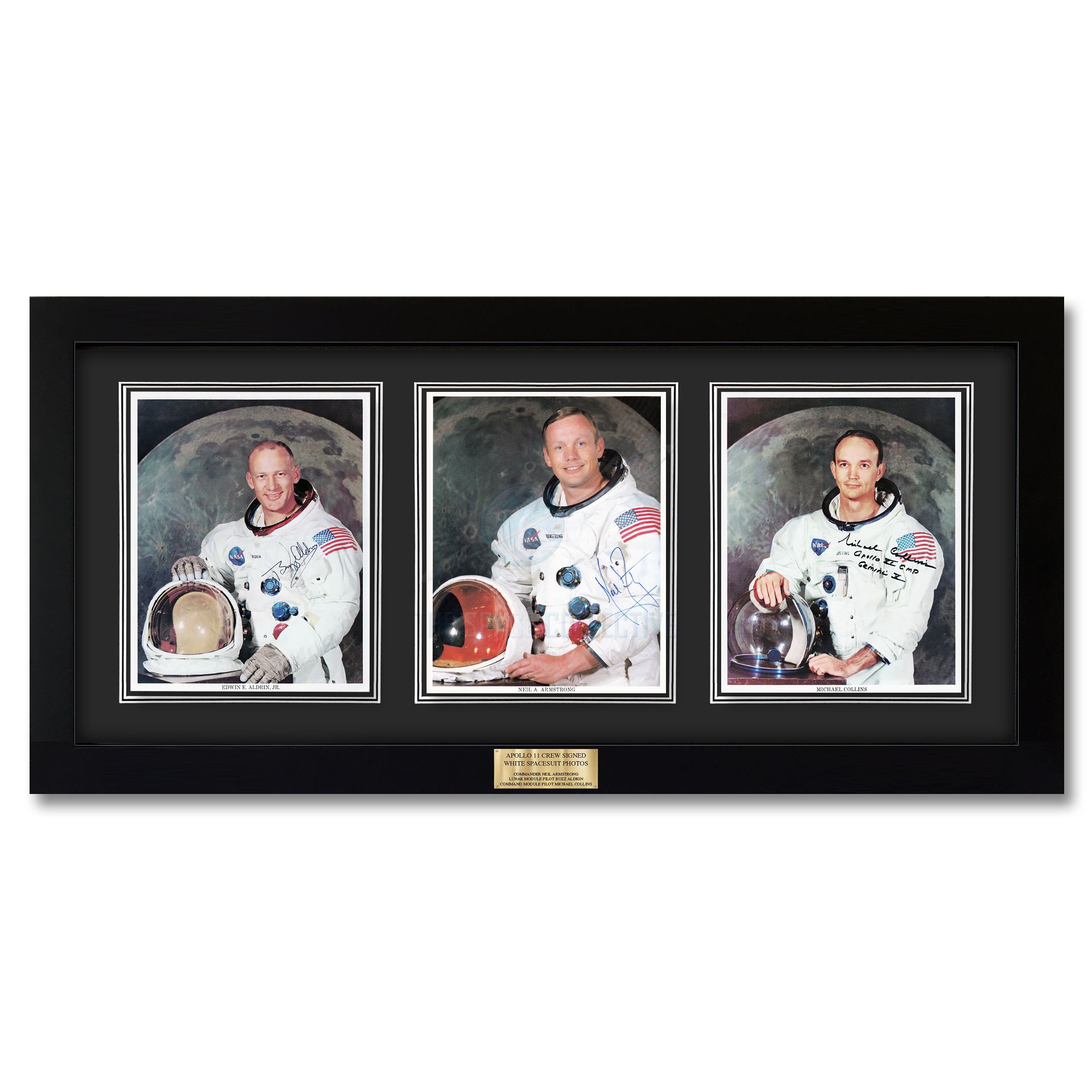 Apollo 11 Crew Signed Official WSS Litho Set