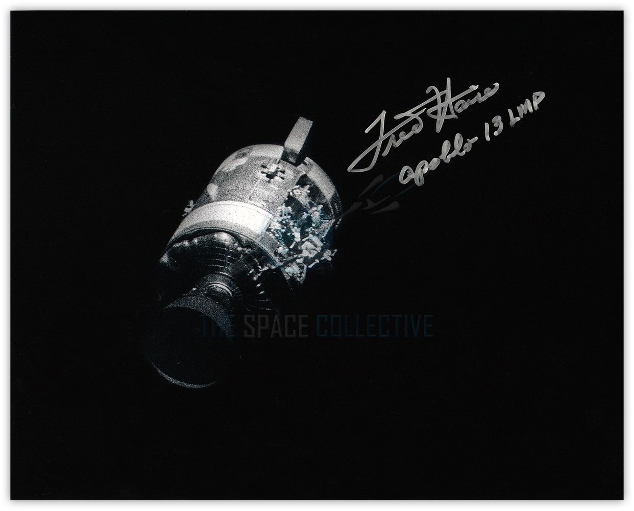 Apollo 13 Signed Damaged SM Photo