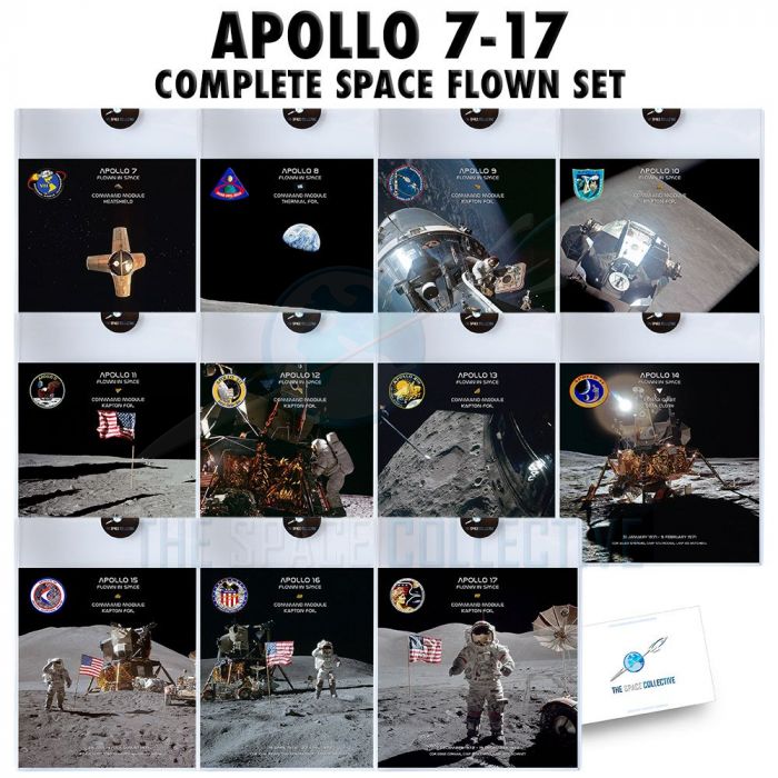 Complete Apollo 7-17 Flown Artifact Set main product photo