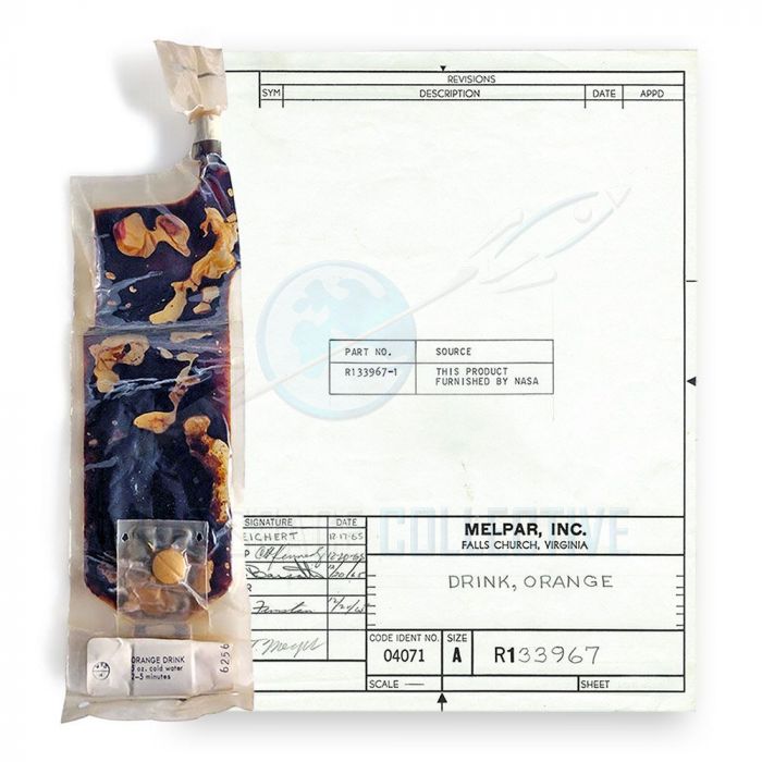 Apollo 7-era "Orange Drink" Space Food Packet main product photo