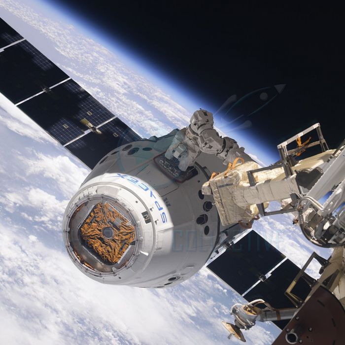 SpaceX CRS-14 & 17 Falcon 9/Dragon & ISS Flown Mylar Foil