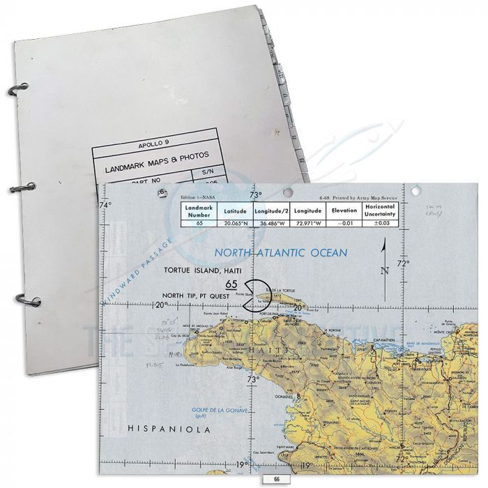 Apollo 9 Flown Landmark Map Checklist Pages - 5-522 main product photo