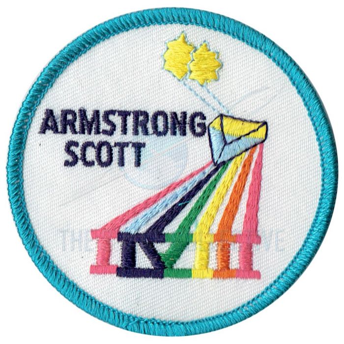 GEMINI 8 Armstrong NASA SPACE MISSION CREW PATCH EMBLEM Info Card  WILLABEE WARD 