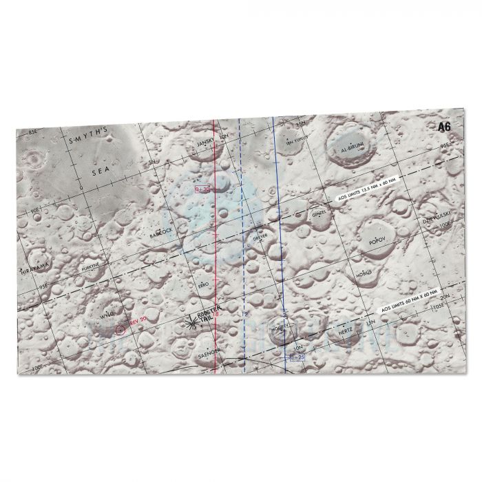 Apollo 17 Flown Photography Map - A6 main product photo