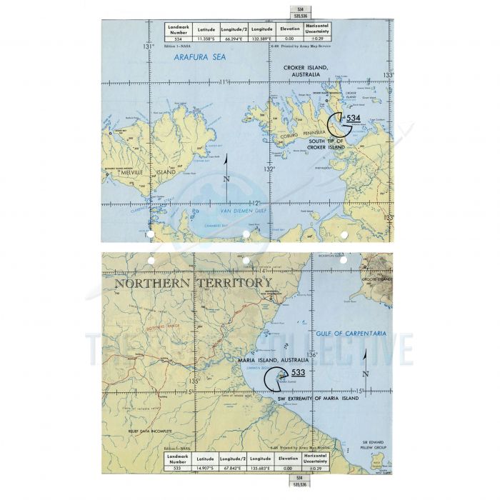 Apollo 9 Flown Northern Territory-Australia Landmark Map main product photo