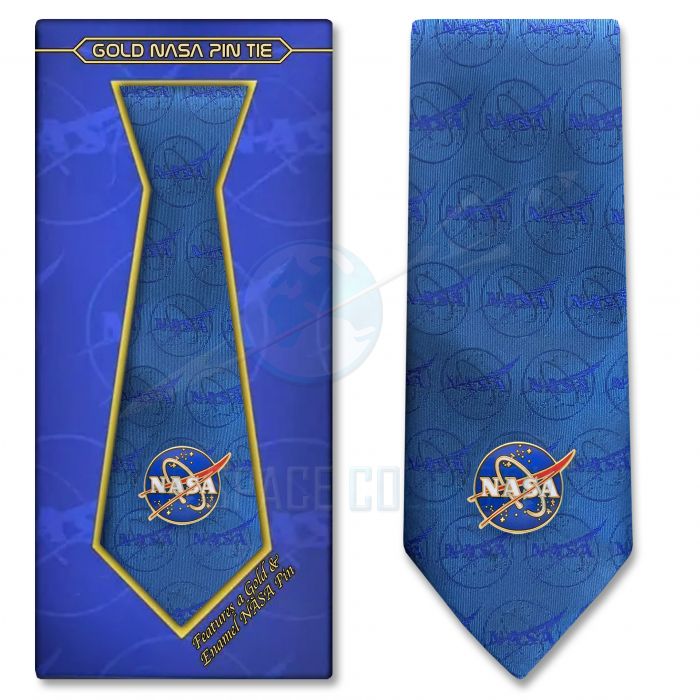 Gold NASA Pin Tie main product photo