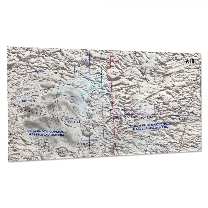 Apollo 17 Flown Photography Map - A18 main product photo