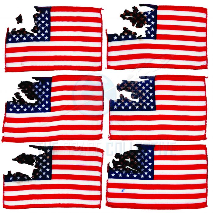 Apollo 14 Flown US Flag - Damaged / Stabilized main product photo