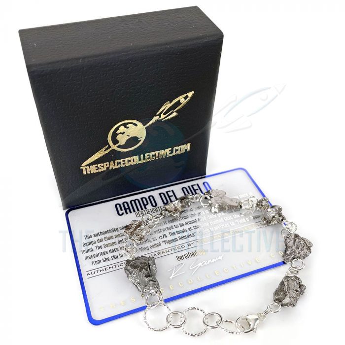Details about   Blue Meteorite Jewelry 925 silver Meteorite bracelet charm Bible 