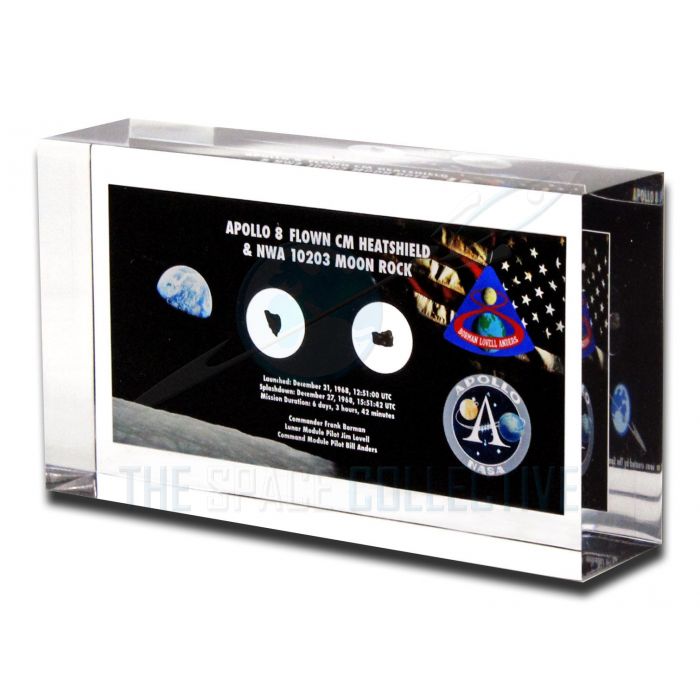 Apollo 8 Flown Heatshield & Moon Rock Lucite main product photo