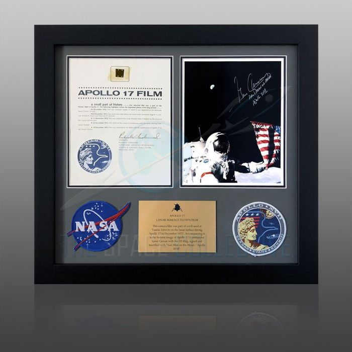 Apollo 17 Lunar Surface Flown Film & Cernan Autograph main product photo