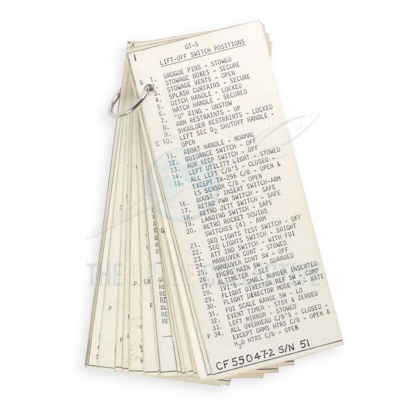 Gemini 5 Flown ReEntry Checklist