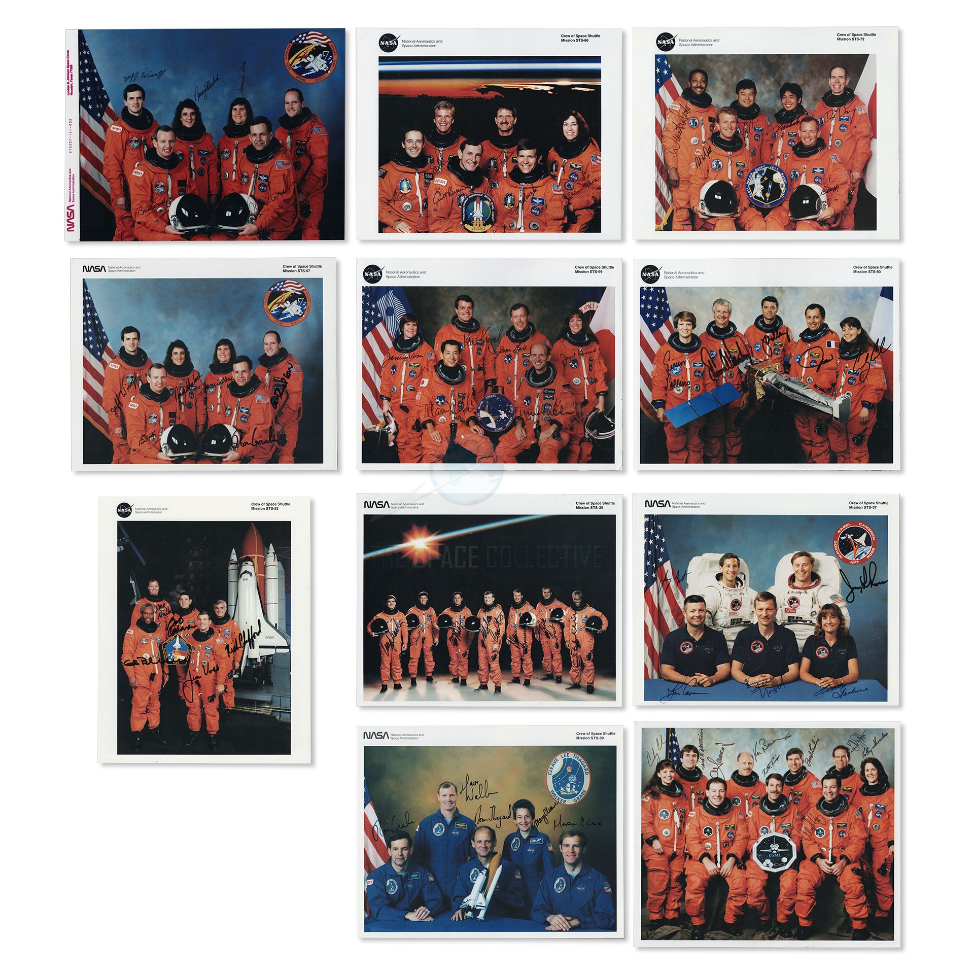 コレクション NASA SPACE COLLECTION Photo Space Shuttle Crew Signed Litho Collection #1
