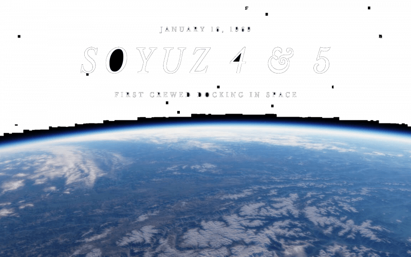 Soyuz 4 and 5 in the First Crewed Docking