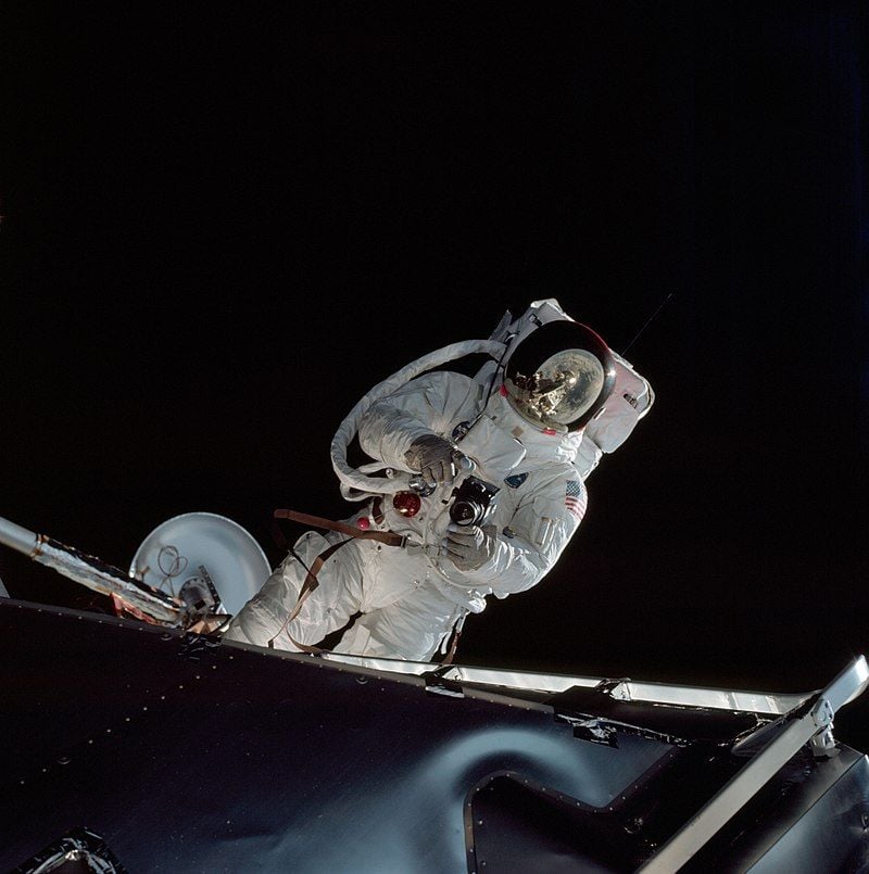 Schweickart during his EVA