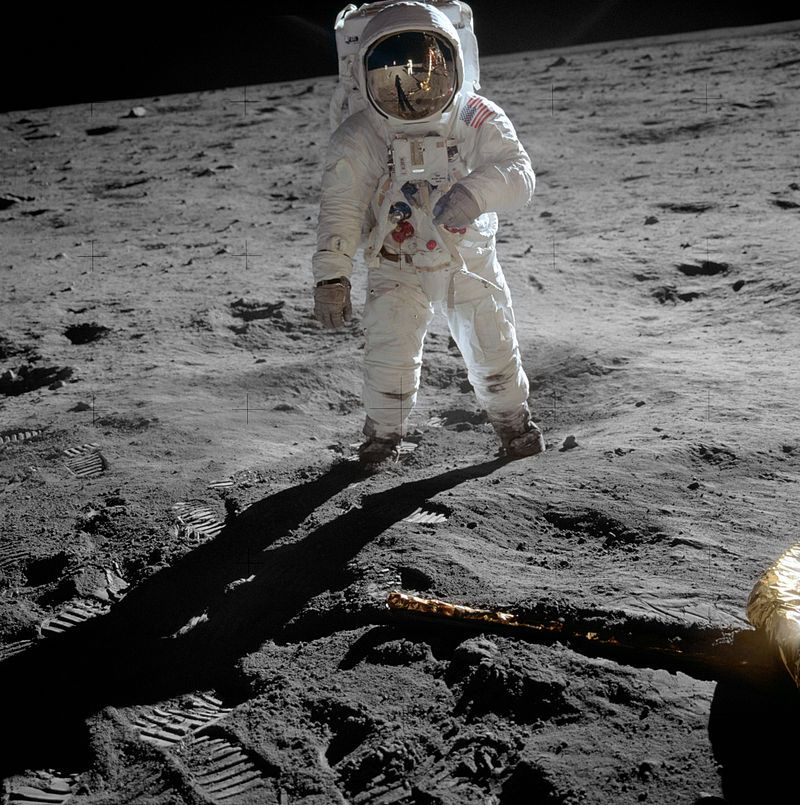 Aldrin on the lunar surface during Apollo 11