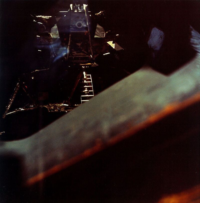 Apollo 10 command module seen from the Lunar module