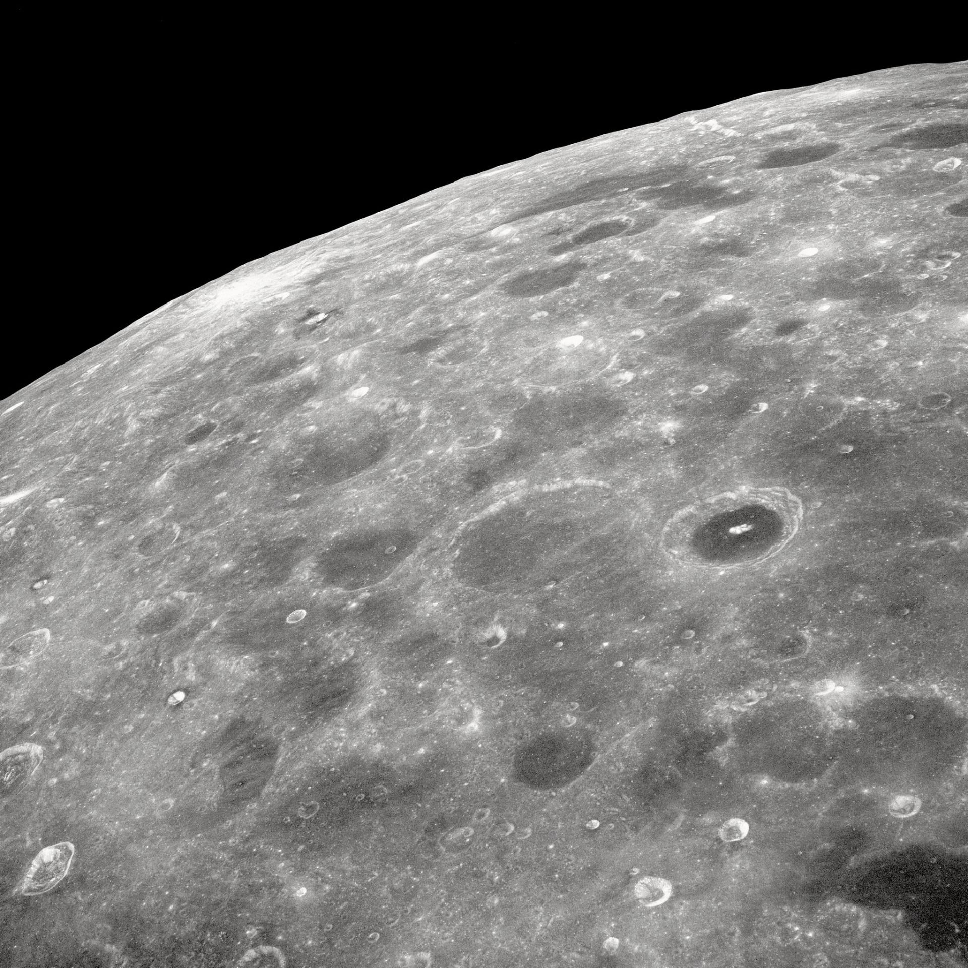 The surface of the moon from Apollo 8