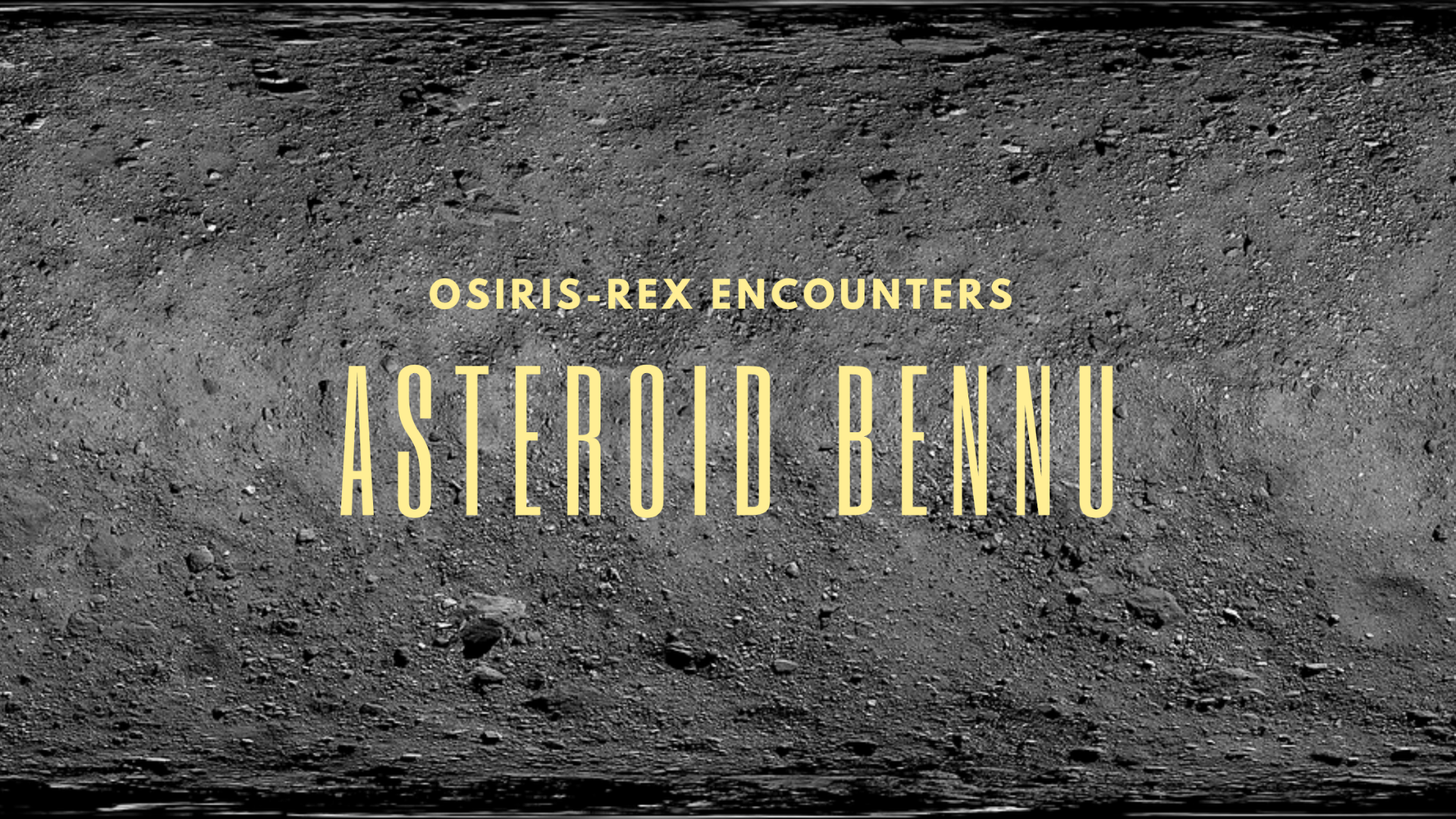 Asteroid Bennu surface image taken from Osiris Rex