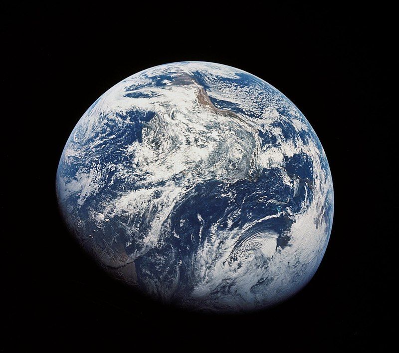 Earth seen from Apollo 8