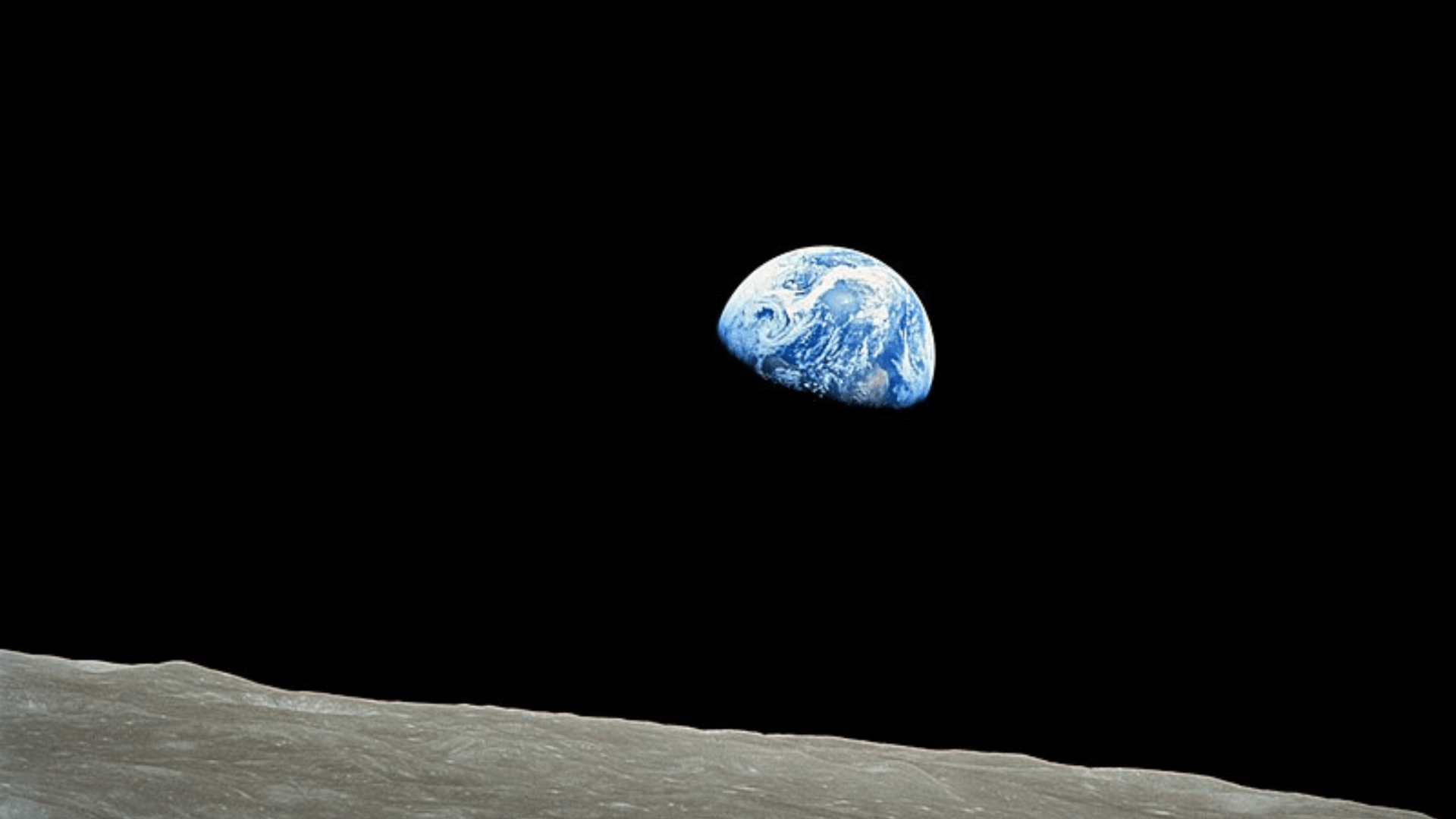 Earthrise during Apollo 8