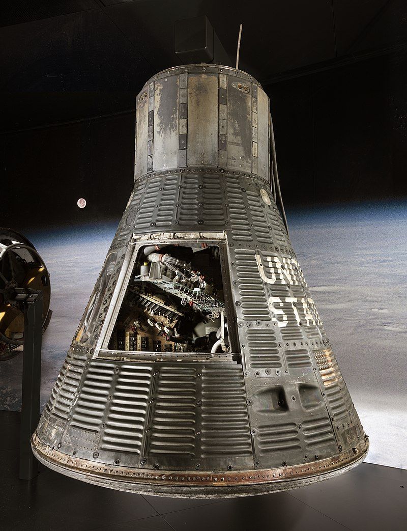 Friendship 7 on display in National Air and Space Museum