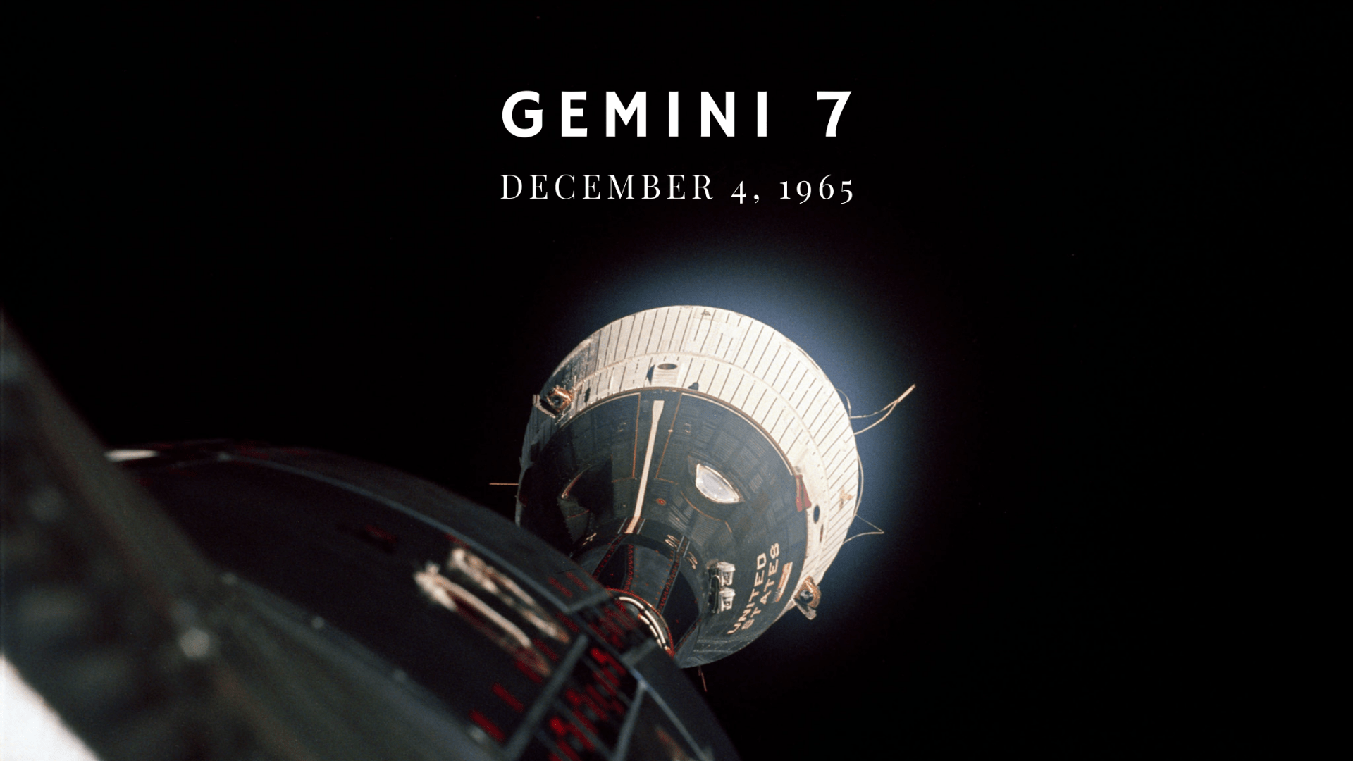 Gemini 7 rendezvous with Gemini 6A