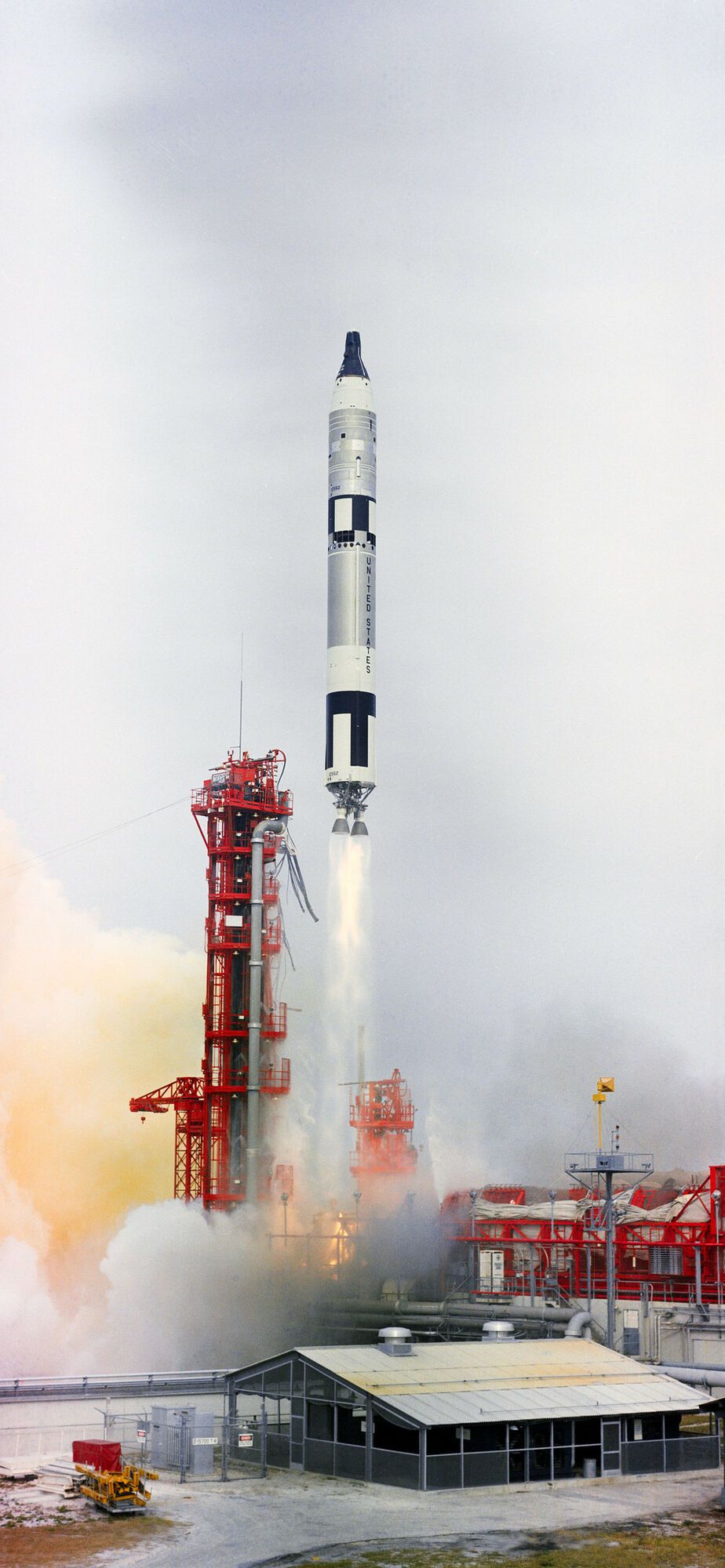 Launch of the Gemini 7 module on Atlas Rocket