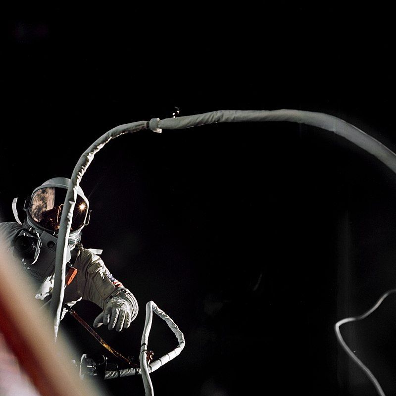 Cernan during his EVA during Gemini 9A