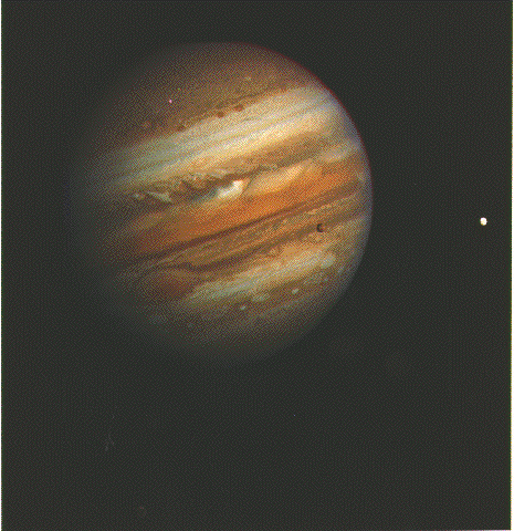 view of jupiter from voyager
