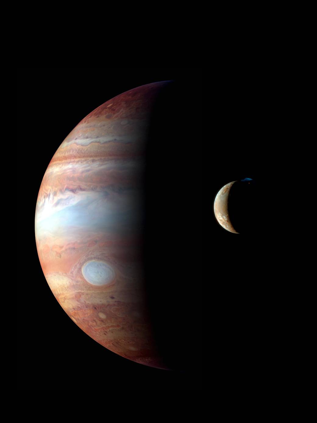 Jupiter and Io from New Horizons