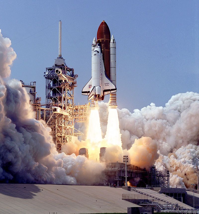 STS-30 Atlantis Space Shuttle launch carrying Magellan
