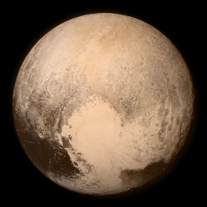 Pluto seen from New Horizons