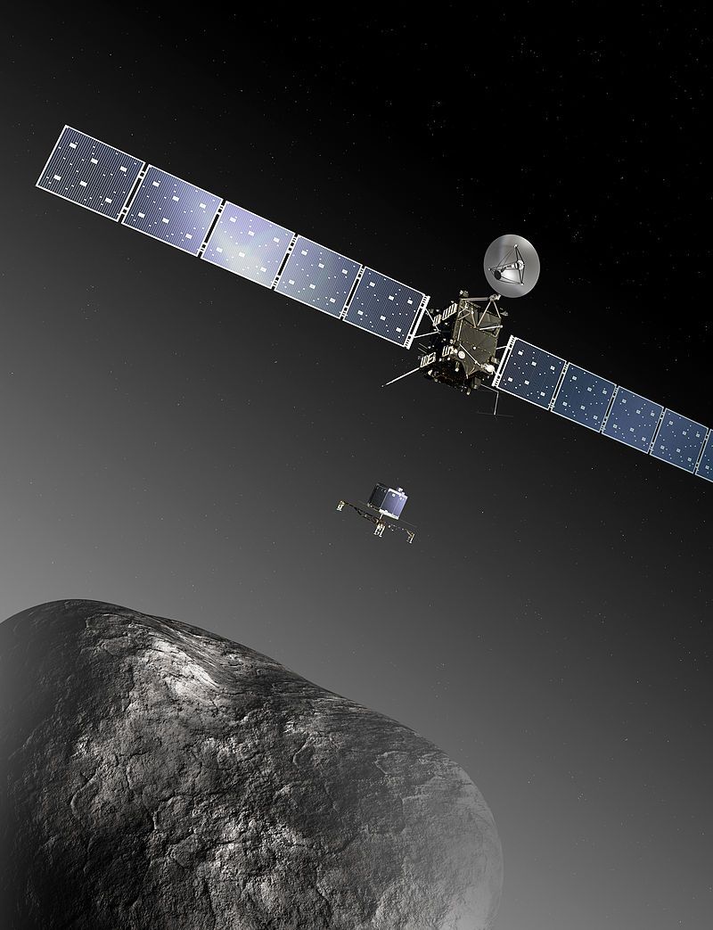 Rosetta and Philae concept art