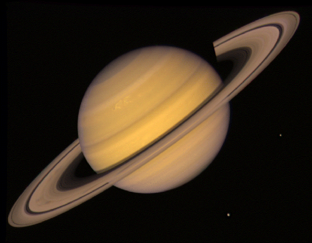 saturn from voyager 2