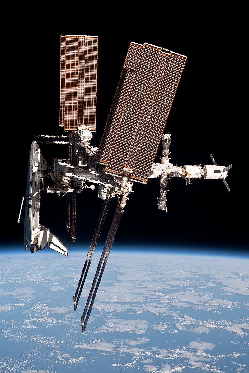 Endeavour at the ISS
