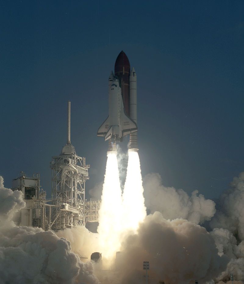 STS-41 lifting off with Ulysses