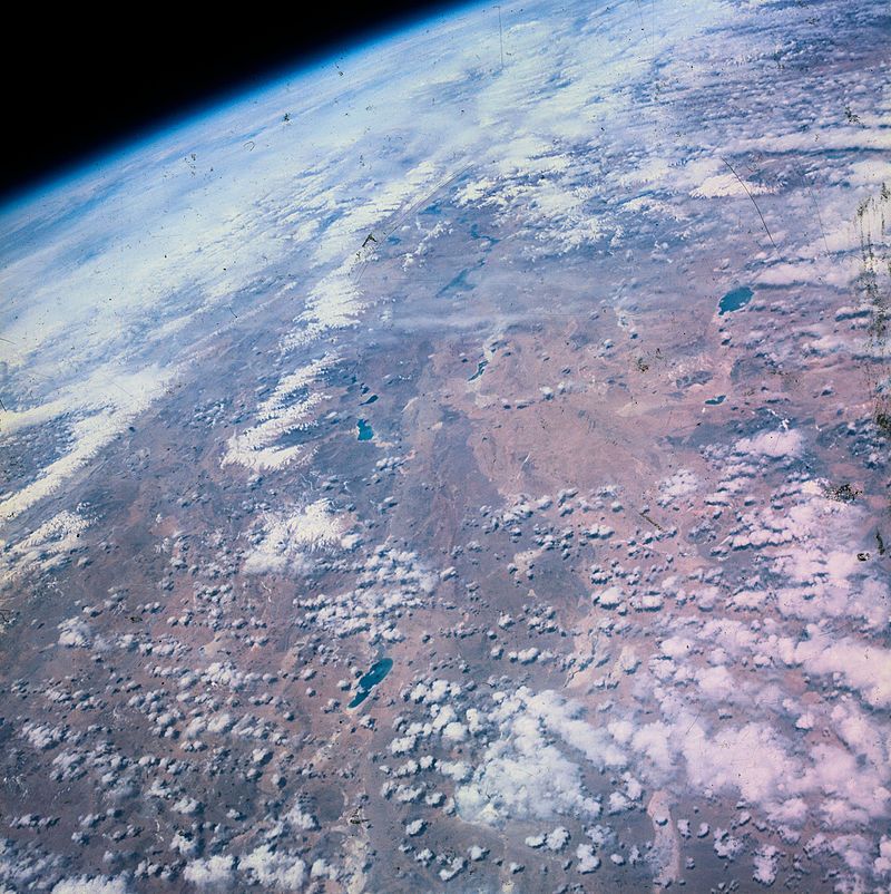 Tibet photographed by Cooper during Mercury Atlas 9